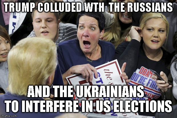 A Double Scoop of Collusion | TRUMP COLLUDED WTH  THE RUSSIANS; AND THE UKRAINIANS   TO INTERFERE IN US ELECTIONS | image tagged in impeach trump,criminal,conman,liar,trump russia collusion,collusion | made w/ Imgflip meme maker