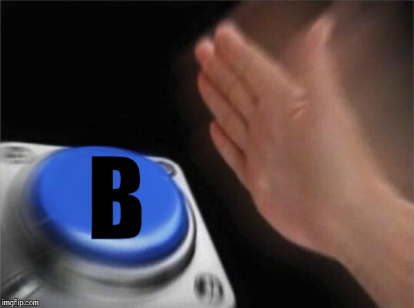 Blank Nut Button Meme | B | image tagged in memes,blank nut button | made w/ Imgflip meme maker