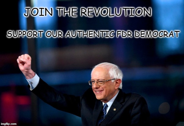 Working Family Champion | JOIN THE REVOLUTION; SUPPORT OUR AUTHENTIC FDR DEMOCRAT | image tagged in working families,champion | made w/ Imgflip meme maker