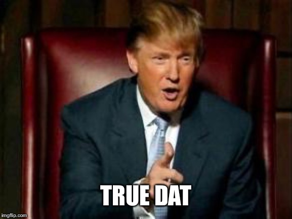 Donald Trump | TRUE DAT | image tagged in donald trump | made w/ Imgflip meme maker