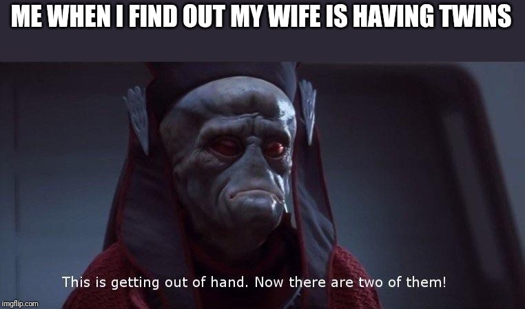 Two of Them | ME WHEN I FIND OUT MY WIFE IS HAVING TWINS | image tagged in two of them | made w/ Imgflip meme maker