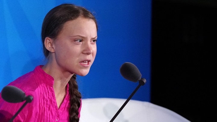 Greta Thunberg Stolen Dreams Blank Meme Template