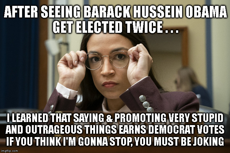 AFTER SEEING BARACK HUSSEIN OBAMA
GET ELECTED TWICE . . . I LEARNED THAT SAYING & PROMOTING VERY STUPID
AND OUTRAGEOUS THINGS EARNS DEMOCRAT VOTES
IF YOU THINK I'M GONNA STOP, YOU MUST BE JOKING | made w/ Imgflip meme maker