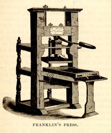 Ben Franklin's printing press Blank Meme Template