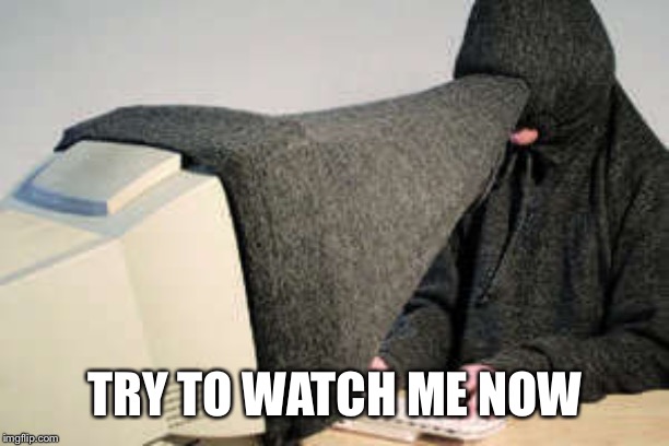 privacy | TRY TO WATCH ME NOW | image tagged in privacy | made w/ Imgflip meme maker