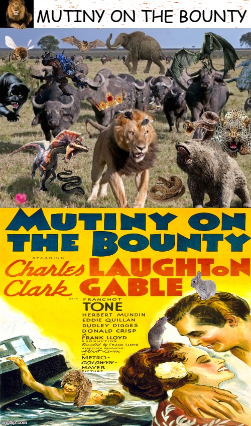 MUTINY ON THE BOUNTY | image tagged in the day the king passed a law that kings can retire early | made w/ Imgflip meme maker