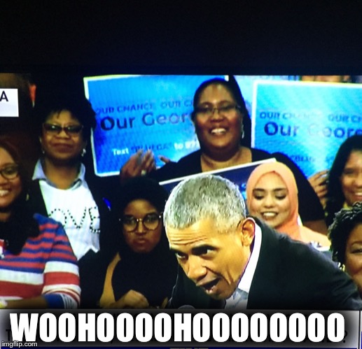 WOOHOOOOHOOOOOOOO | image tagged in obama lewis | made w/ Imgflip meme maker