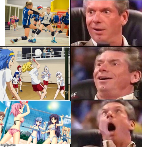Anime Week September 29 To October 5 A Dankmaster546 And 1forpeace Event | image tagged in vince mcmahon,vollyball,anime,anime week | made w/ Imgflip meme maker