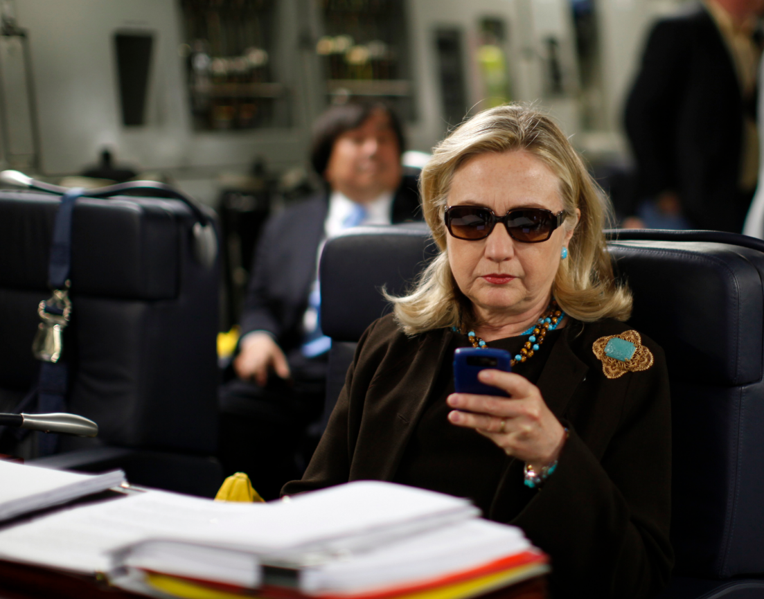 Hillary Clinton cellphone Blank Meme Template