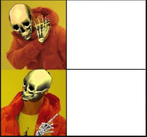 Spooky drake Blank Meme Template