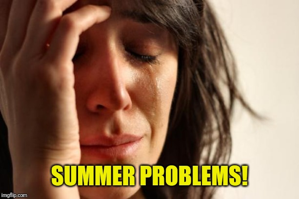 First World Problems Meme | SUMMER PROBLEMS! | image tagged in memes,first world problems | made w/ Imgflip meme maker