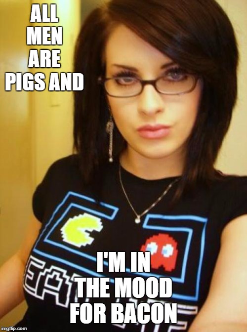 Just let me give you my number | ALL MEN ARE PIGS AND; I'M IN THE MOOD FOR BACON | image tagged in cool chick carol,random,pigs,bacon,i bet he's thinking about other women,men | made w/ Imgflip meme maker
