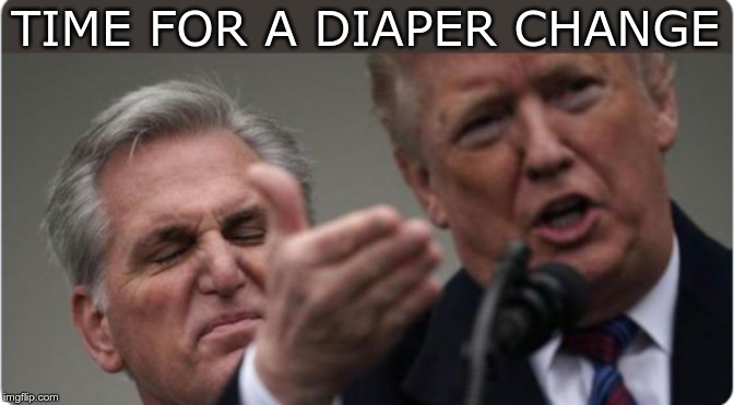 Trump Stinks | TIME FOR A DIAPER CHANGE | image tagged in trump,stinks,dirty diaper | made w/ Imgflip meme maker