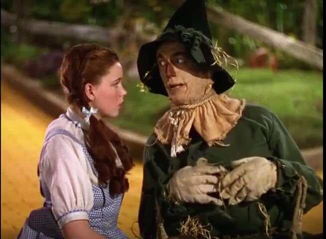 High Quality wizard of Oz scarecrow Dorothy Blank Meme Template