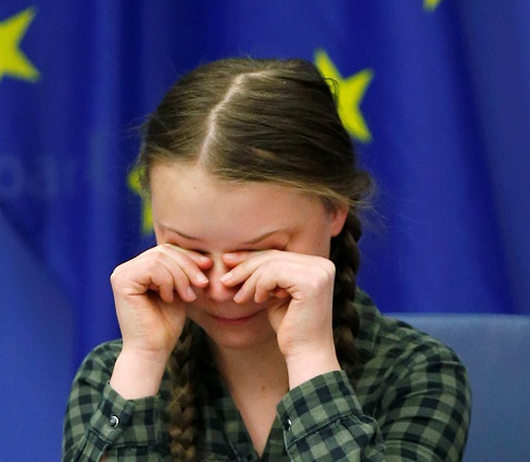 Greta Thunberg Upset Blank Meme Template