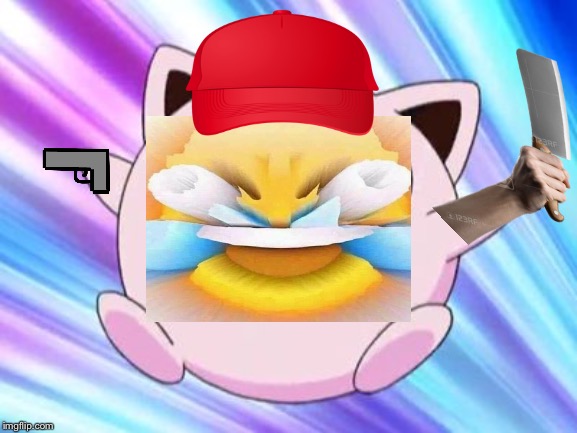 Cursed jigglypuff | image tagged in jigglypuff,cursed image | made w/ Imgflip meme maker