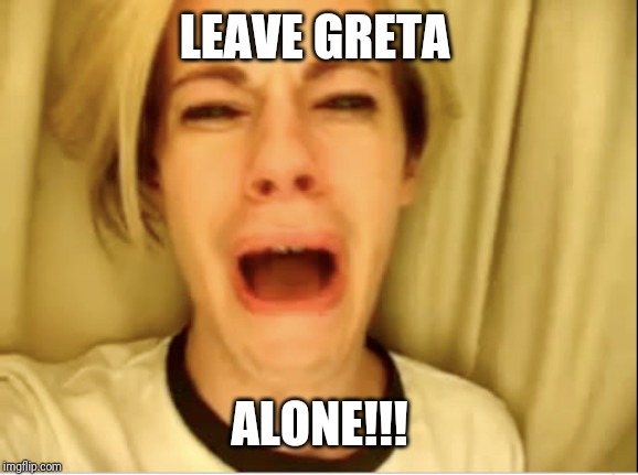 Leave Britney Alone | LEAVE GRETA ALONE!!! | image tagged in leave britney alone | made w/ Imgflip meme maker