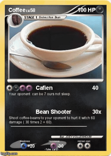 Coffee | image tagged in gifs,pokemon | made w/ Imgflip images-to-gif maker