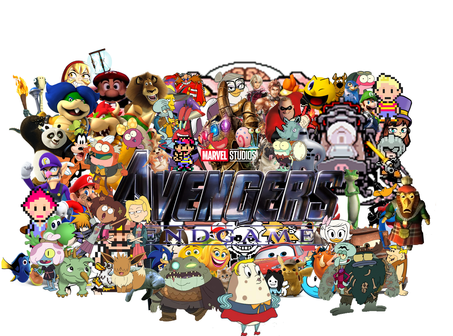 High Quality Avengers: Endgame Movie Poster Blank Meme Template