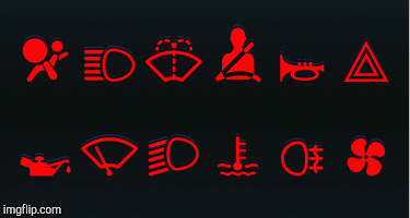 Warning lights | image tagged in gifs,warning sign | made w/ Imgflip images-to-gif maker