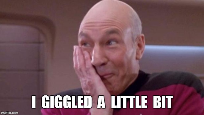 picard oops | I  GIGGLED  A  LITTLE  BIT | image tagged in picard oops | made w/ Imgflip meme maker