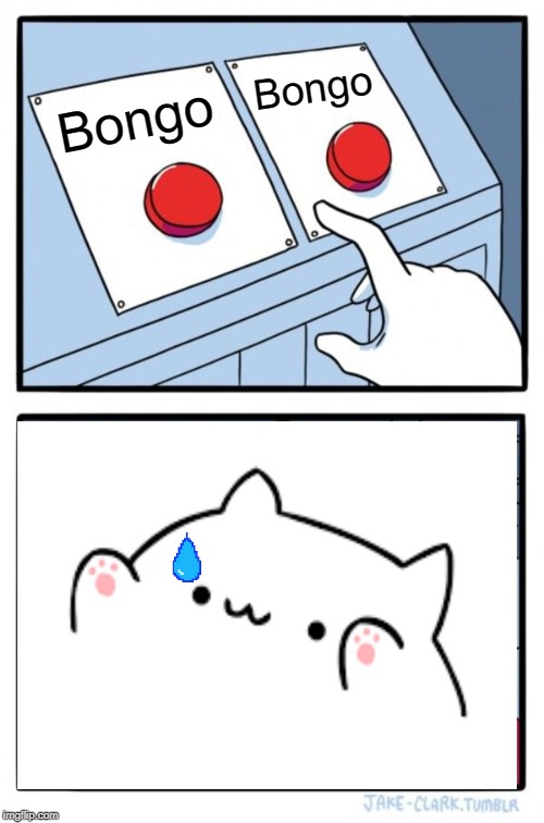 Two Buttons | Bongo; Bongo | image tagged in memes,two buttons | made w/ Imgflip meme maker