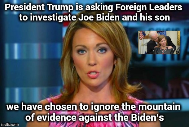 Even FOX News says only the Democrats can investigate corruption | President Trump is asking Foreign Leaders 
to investigate Joe Biden and his son; we have chosen to ignore the mountain 
of evidence against the Biden's | image tagged in real news network,biased media,nevertrump,politicians suck,parasyte,arrogant rich | made w/ Imgflip meme maker