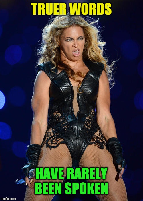 Ermahgerd Beyonce Meme | TRUER WORDS HAVE RARELY BEEN SPOKEN | image tagged in memes,ermahgerd beyonce | made w/ Imgflip meme maker