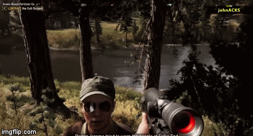 Don't Need to Waste a Bullet! | image tagged in gifs,video game | made w/ Imgflip video-to-gif maker