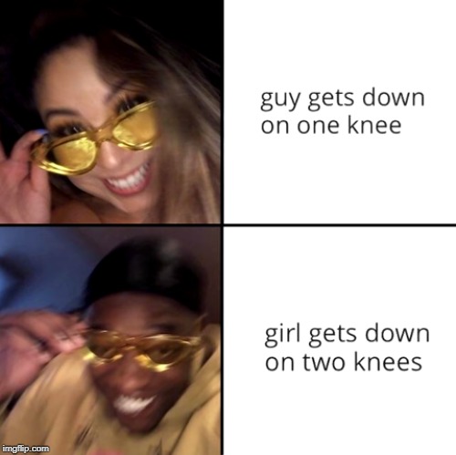 On your knees, NOW | image tagged in knee | made w/ Imgflip meme maker