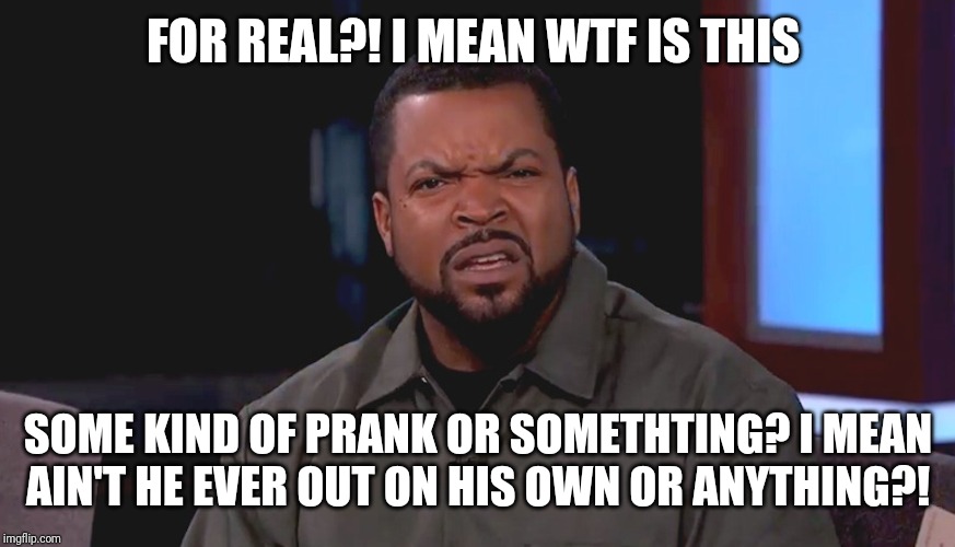 My oldest brother hasn't moved out yet?! Seriously I mean is that never gonna happen at all?! Omg u can't b serious | FOR REAL?! I MEAN WTF IS THIS; SOME KIND OF PRANK OR SOMETHTING? I MEAN
AIN'T HE EVER OUT ON HIS OWN OR ANYTHING?! | image tagged in really ice cube,memes,funny memes,funny | made w/ Imgflip meme maker
