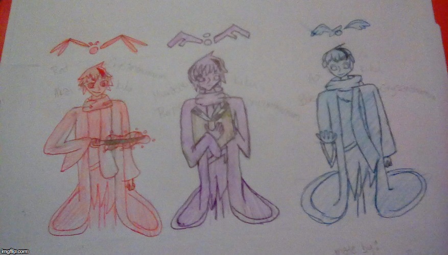 The Kiku triplets, also sorry the lightings bad. | made w/ Imgflip meme maker