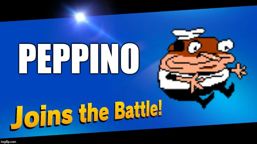 Blank Joins the battle | PEPPINO | image tagged in blank joins the battle,pizza tower,smash bros,memes | made w/ Imgflip meme maker
