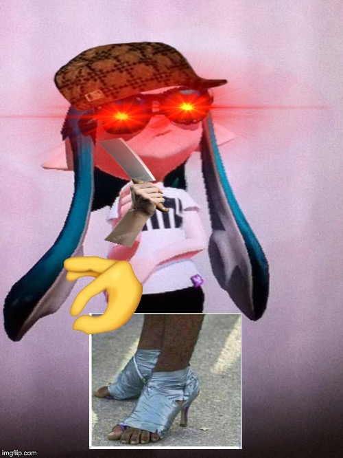 Cursed inkling | image tagged in inkling,cursed image,knife,owo,lol,yeet | made w/ Imgflip meme maker