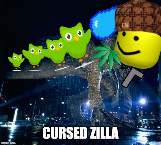 Cursed Image | CURSED ZILLA | image tagged in zilla 1998,godzilla,cursed image,memeus | made w/ Imgflip meme maker