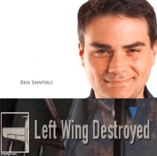 Left wing destroyed | image tagged in left wing destroyed | made w/ Imgflip meme maker