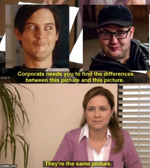 Me As Tobey Maguire Meme Face | image tagged in tobey maguire,spiderman peter parker,funny face,the office,memeception,doppelgnger | made w/ Imgflip meme maker