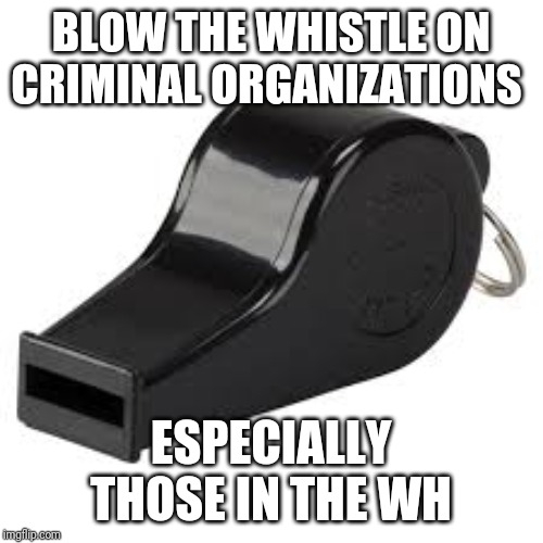 Drumpf Impeachment | BLOW THE WHISTLE ON CRIMINAL ORGANIZATIONS; ESPECIALLY THOSE IN THE WH | image tagged in memes,creepy condescending wonka,impeach trump | made w/ Imgflip meme maker