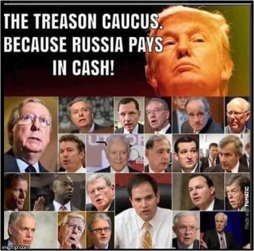Trump TRAITOR Caucus Paid in Cash | image tagged in trump traitor caucus paid in cash | made w/ Imgflip meme maker