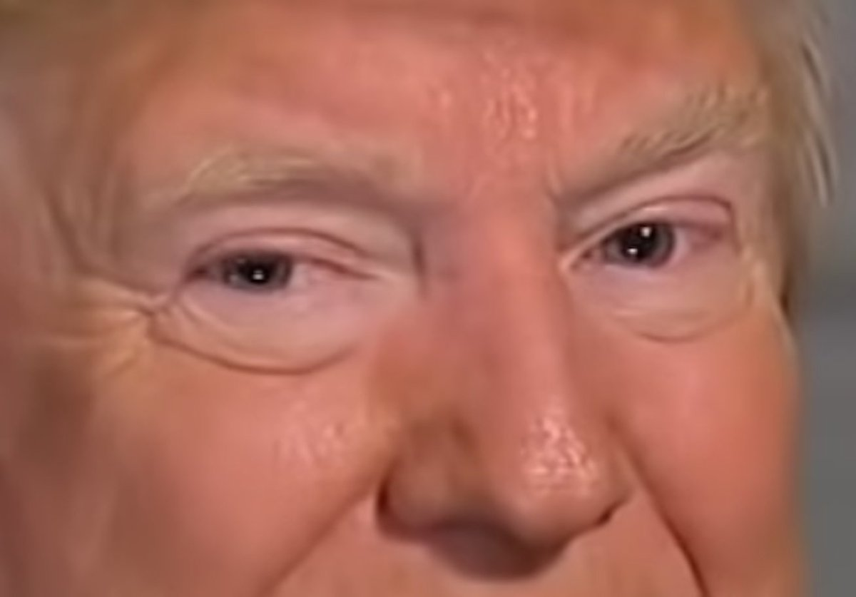 Trump eyes dilated Blank Meme Template