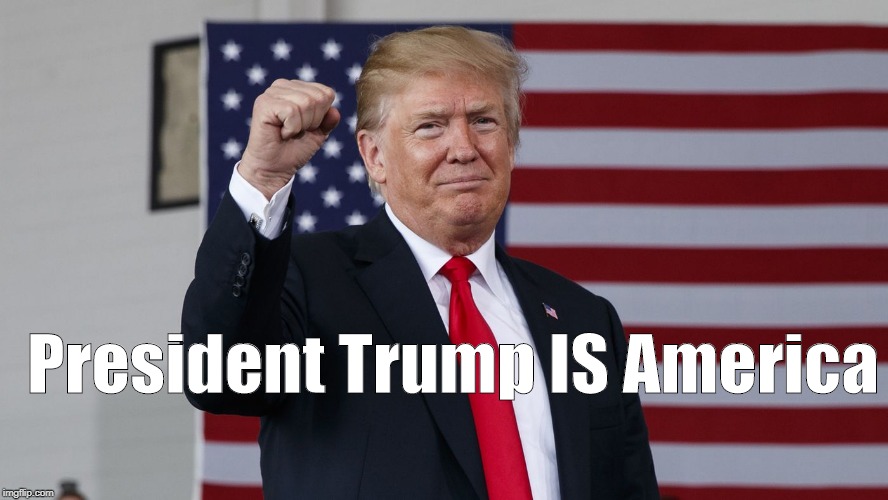 President Trump IS America | President Trump IS America | image tagged in president trump,america,greatness,maga | made w/ Imgflip meme maker
