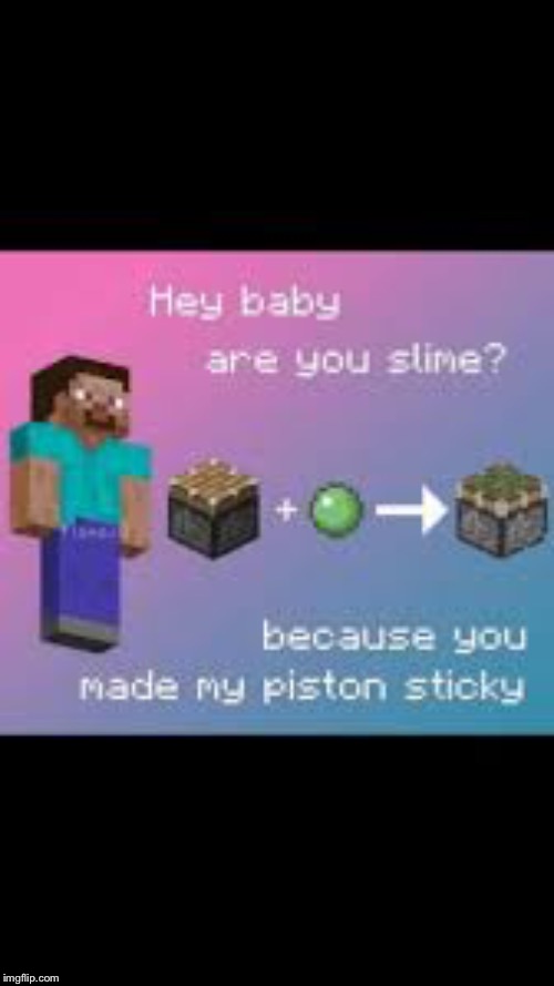 image tagged in minecraft,pick up lines | made w/ Imgflip meme maker