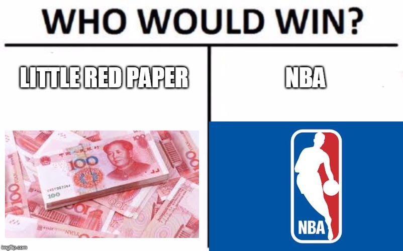 who would win? | LITTLE RED PAPER; NBA | image tagged in nba,sports | made w/ Imgflip meme maker
