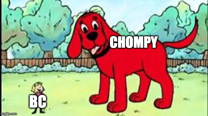 CHOMPY; BC | made w/ Imgflip meme maker