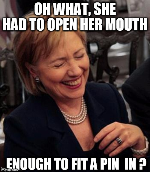 hillary is still  makin fun of   bill. | image tagged in hillary clinton,bill clinton,laughing,at him | made w/ Imgflip meme maker