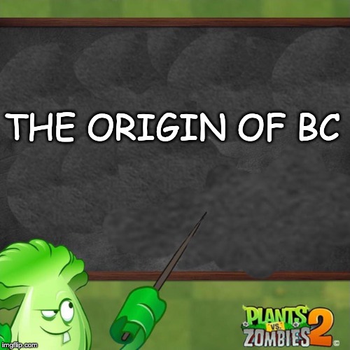 Bonk Choy says | THE ORIGIN OF BC | image tagged in bonk choy says,short stories | made w/ Imgflip meme maker