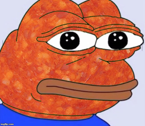 Pepe-roni | image tagged in pepe the frog,peperoni,pizza,meme | made w/ Imgflip meme maker