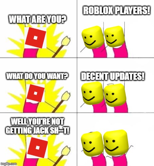 types of roblox players be like - Imgflip