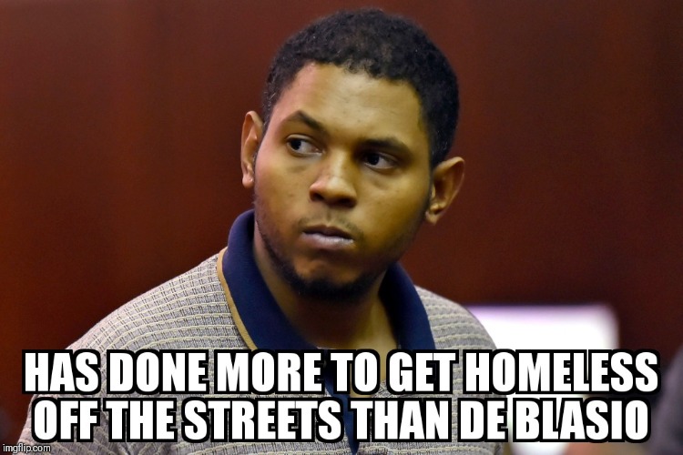 NY WILL GET IT.. | image tagged in homeless | made w/ Imgflip meme maker