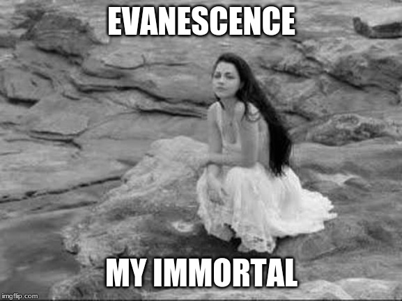 My Personal Favorite | EVANESCENCE; MY IMMORTAL | image tagged in evanescence,my immortal,music,songs | made w/ Imgflip meme maker